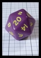 Dice : Dice - 20D - Crystal Caste Jumbo Purple - Ebay Oct 2013